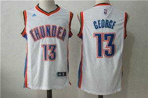 Maillot De Basket Oklahoma City Thunder Paul George 13 Tissus Sportif Fans Edition Blanc